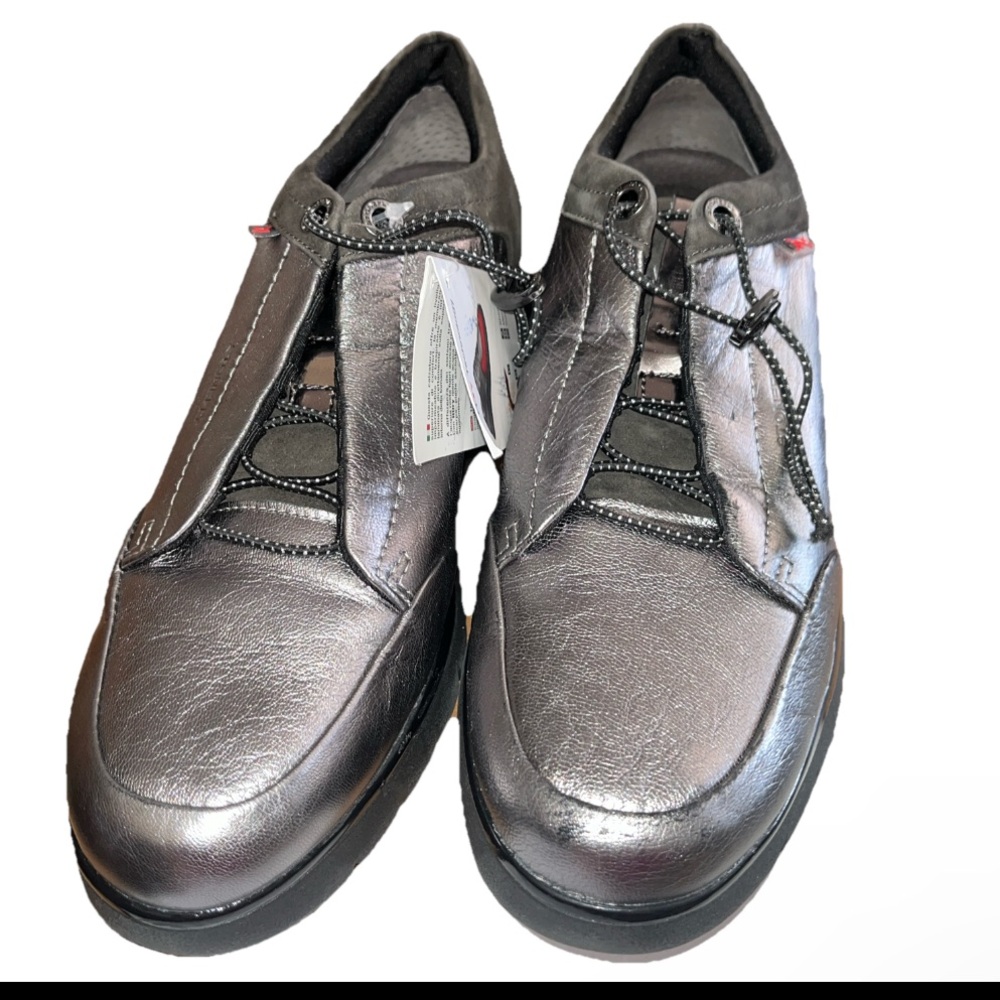 Stonefly Women's Slip On Trainers, Grey Peat Gray Sz 8  New/Defects READ
